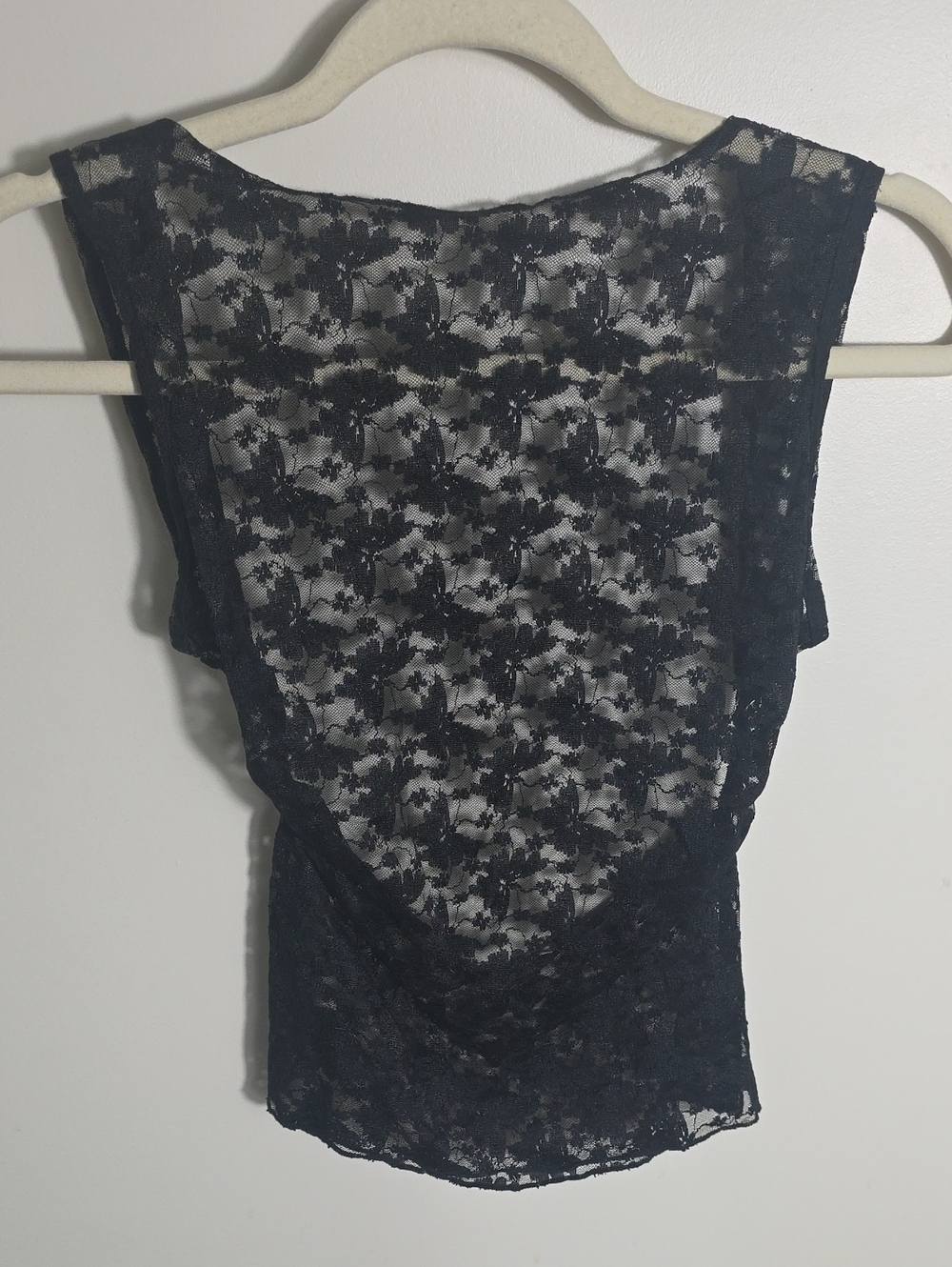 Cotton Candy Black Floral Lace Camisole